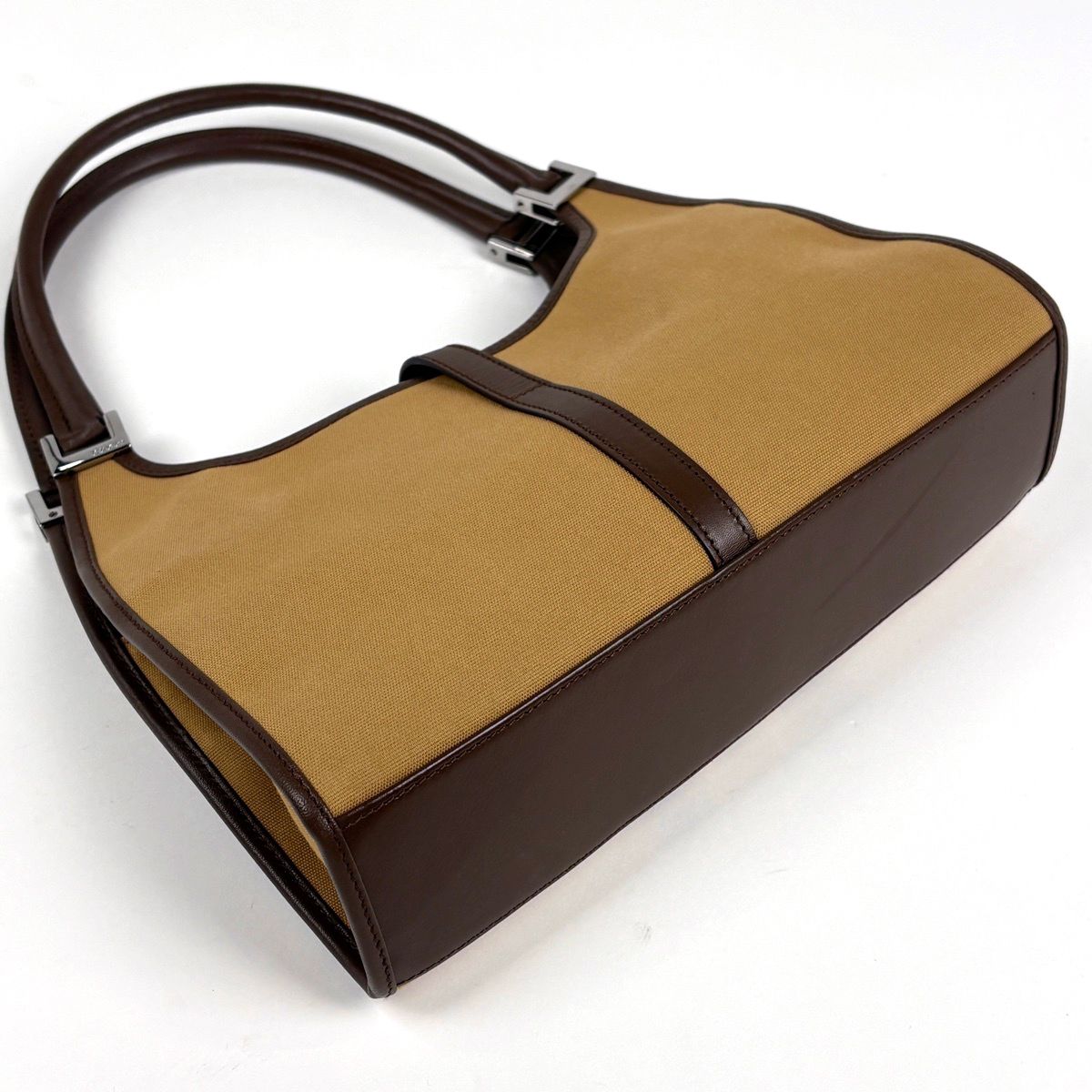 Gucci Handbag Jackie Line Sherry Web Canvas Brown Yellow — view 2