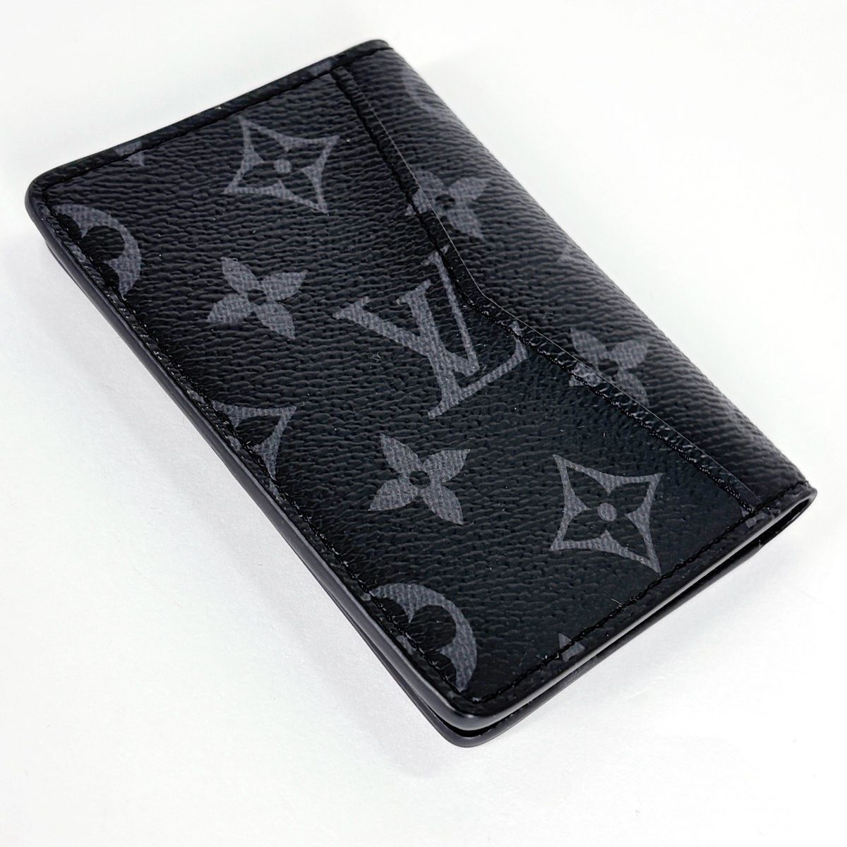 Louis Vuitton Pocket Organizer Card Case Monogram Eclipse Noir — view 2