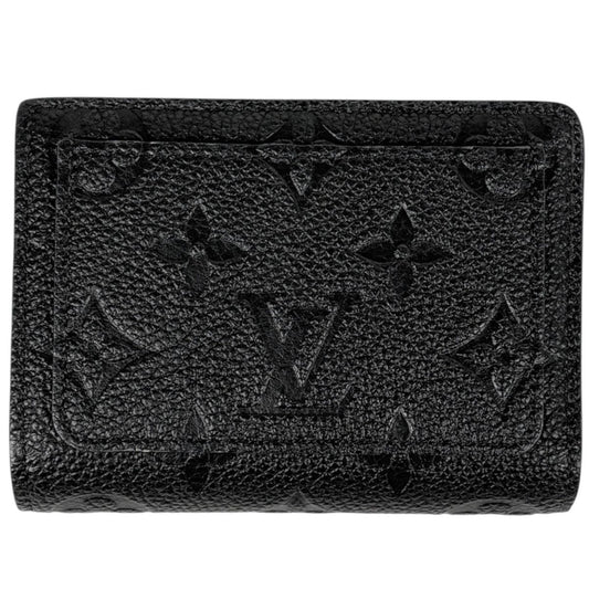 Louis Vuitton Portefeuille Clair Bifold Wallet Monogram Empreinte Noir