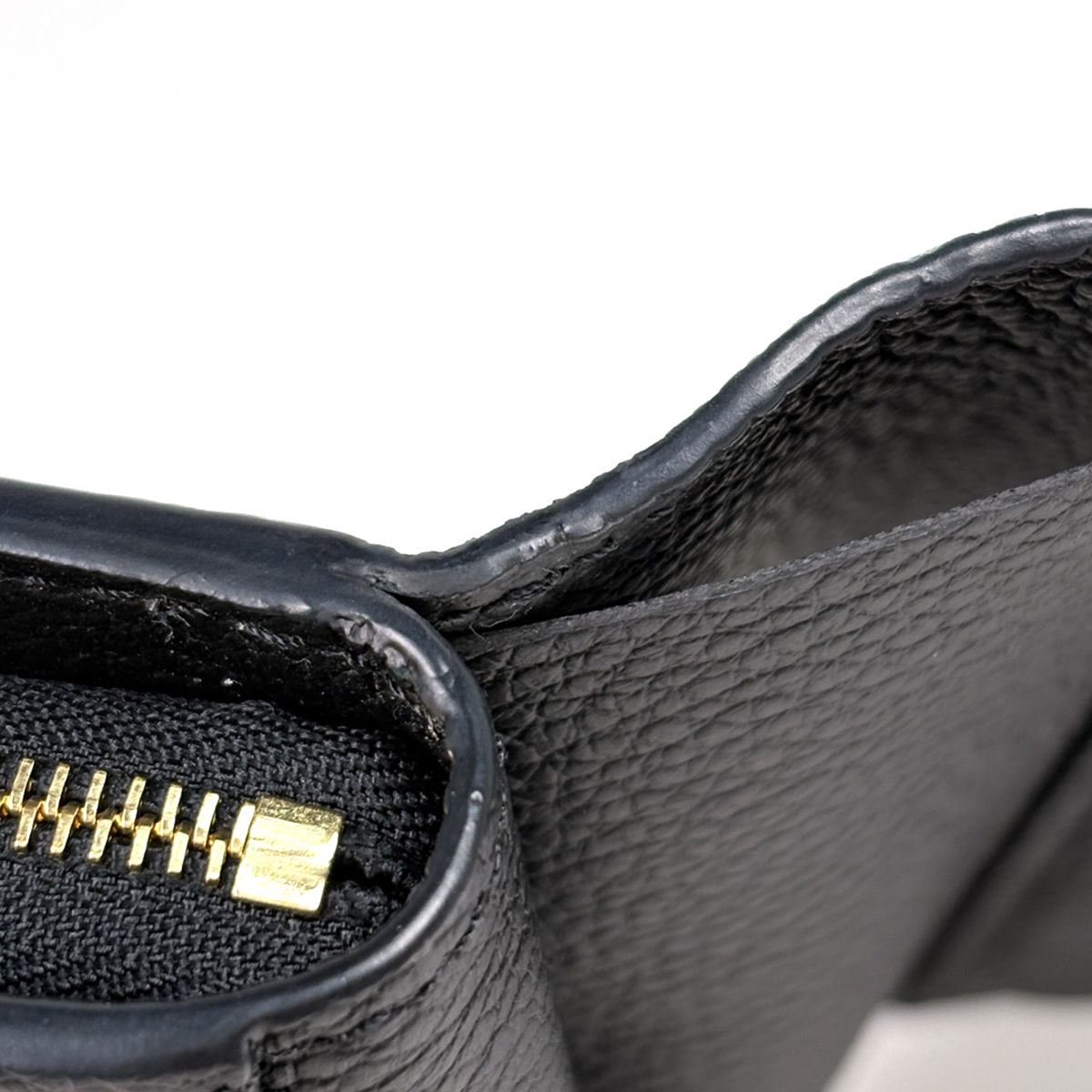 Louis Vuitton Portefeuille Clair Bifold Wallet Monogram Empreinte Noir — view 3