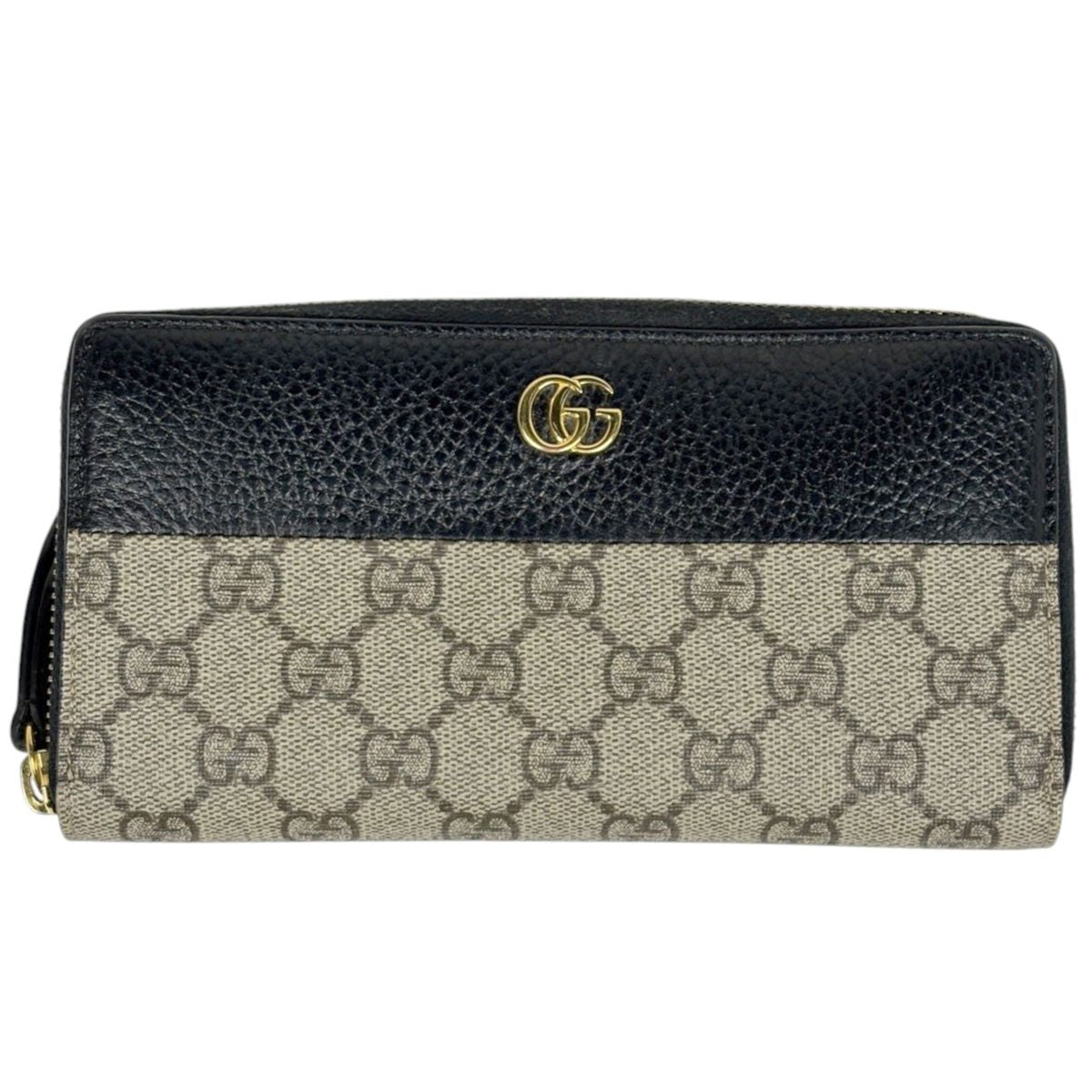 Gucci Wallet GG Marmont Beige Black