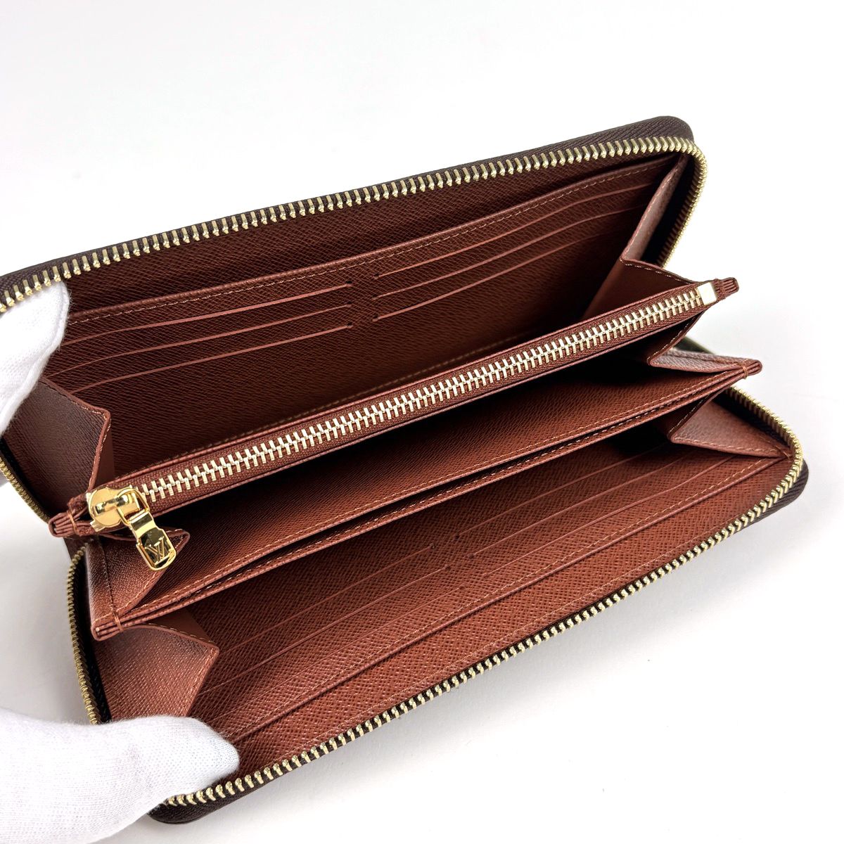 Louis Vuitton Zippy Wallet Round Zip Monogram Brown — view 4