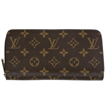 Louis Vuitton Zippy Wallet Round Zip Monogram Brown