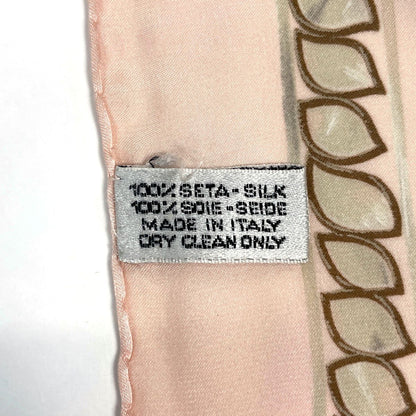 Chanel Scarf CC Logo Camellia Silk Pink Multicolor — view 2