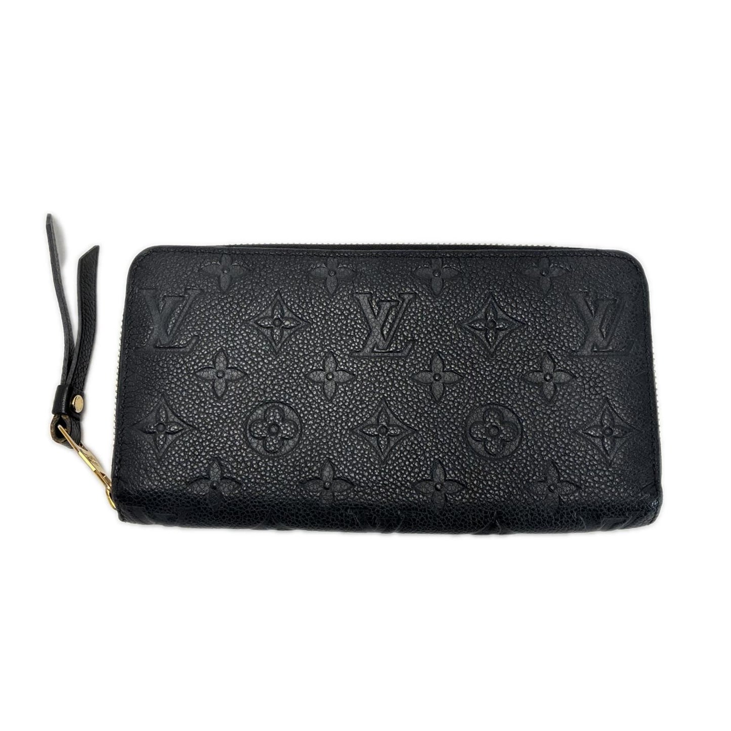 Louis Vuitton Zip Around Wallet Monogram Empreinte Zippy Black