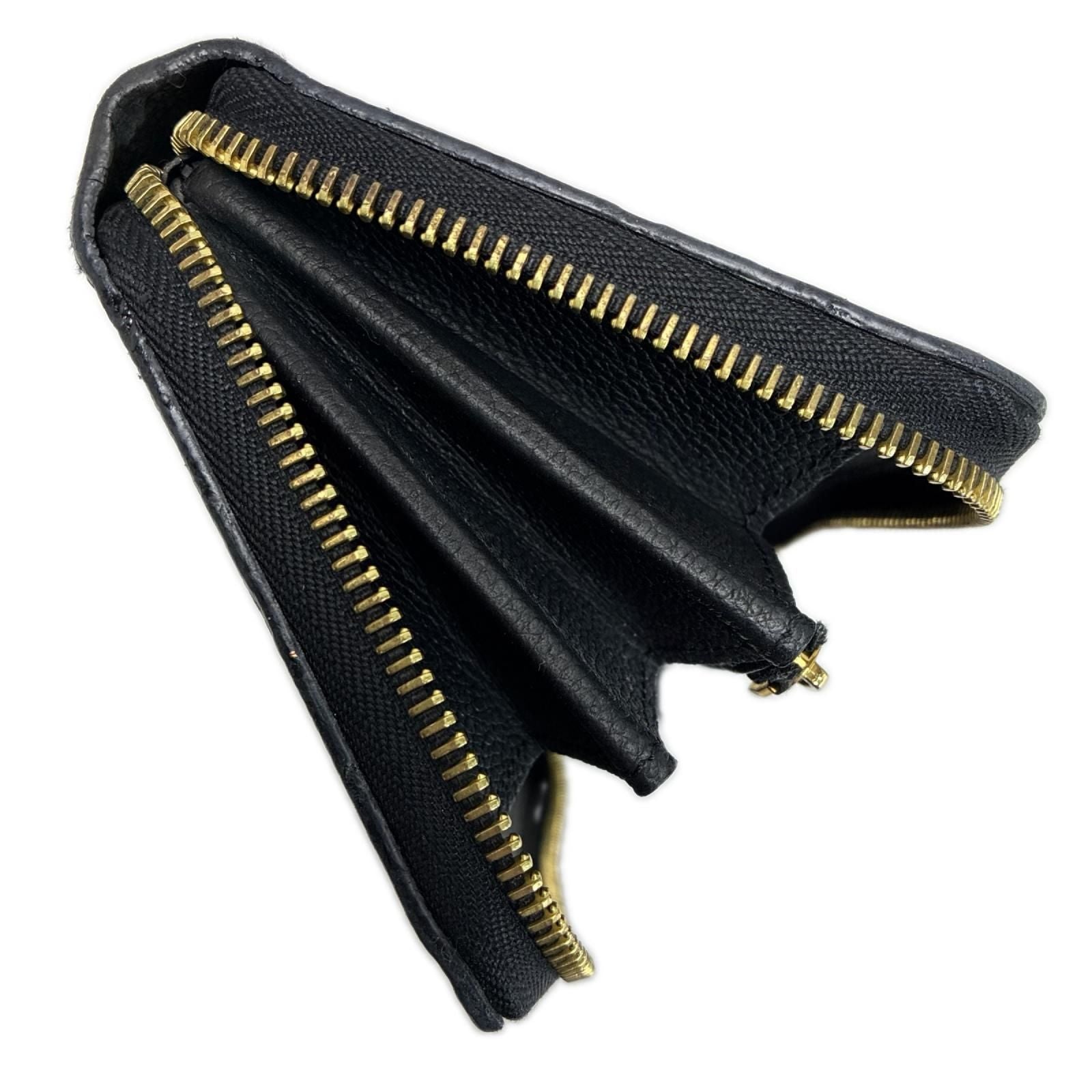 Louis Vuitton Zip Around Wallet Monogram Empreinte Zippy Black — view 3