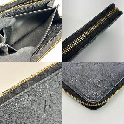 Louis Vuitton Zip Around Wallet Monogram Empreinte Zippy Black — view 8