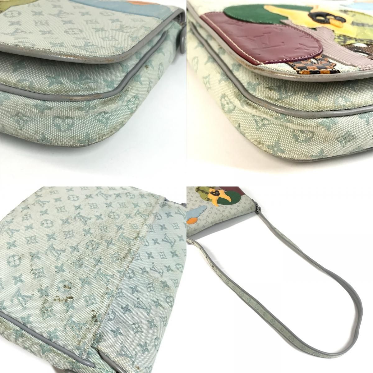 Louis Vuitton Shoulder Bag Musette Conte de Fee Monogram Mini Canvas Gray — view 7