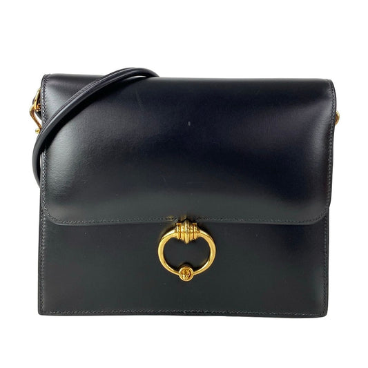 Hermes Shoulder Bag Black Gold