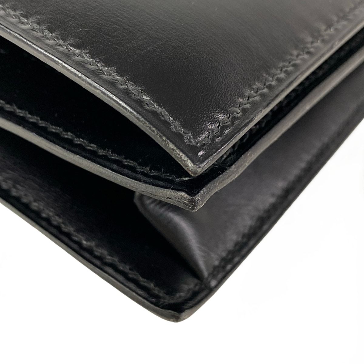 Hermes Shoulder Bag Black Gold — view 8