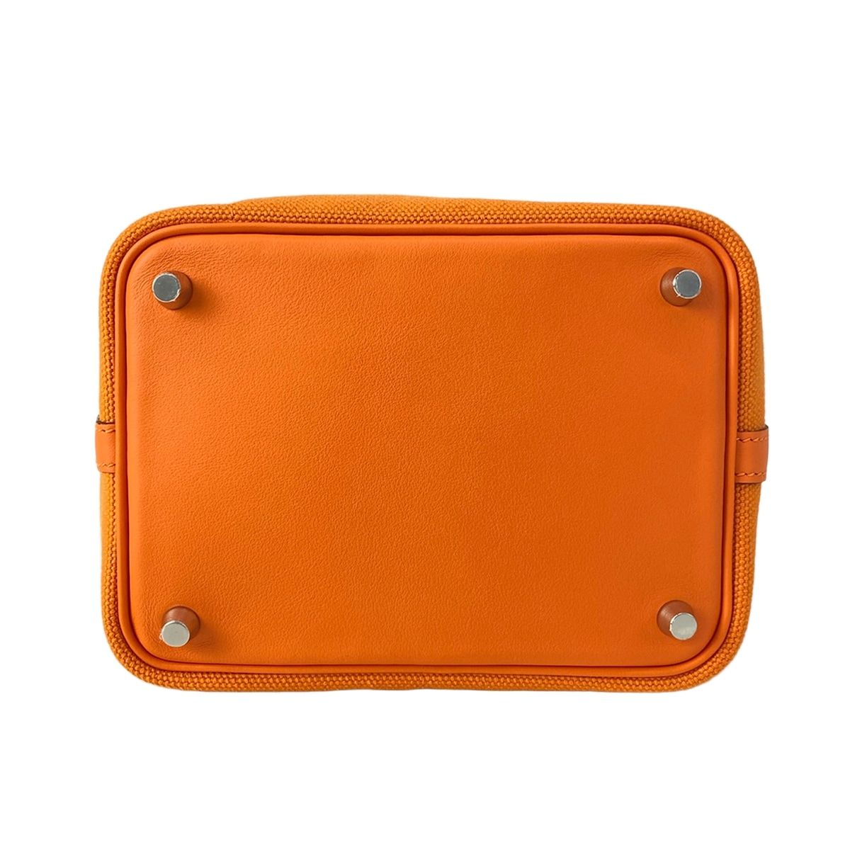 Hermes Handbag Picotin Lock Cargo PM Orange Silver — view 5