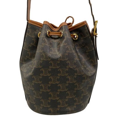 Celine Shoulder Bag Small Drawstring Triomphe Canvas — view 3