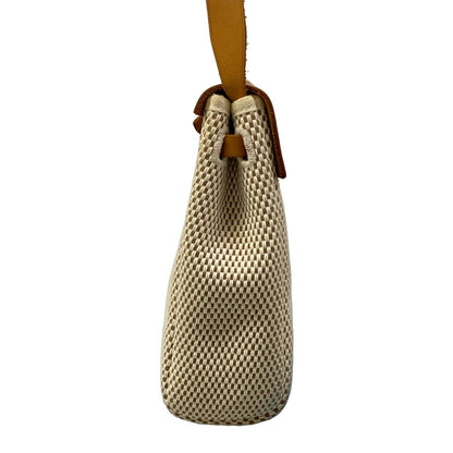 Hermes Shoulder Bag Herbag TPM Ivory Brown — view 4