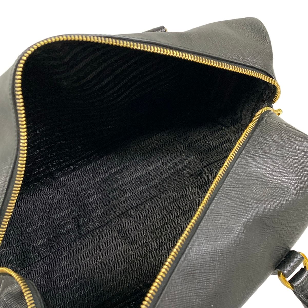 Prada Handbag Black Mini Boston Leather — view 7