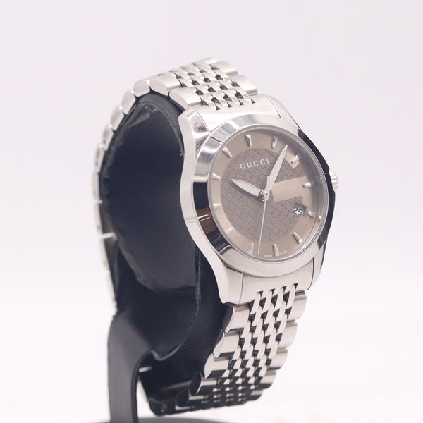 Gucci G-Timeless 126.5 Date Brown Dial Watch — view 2