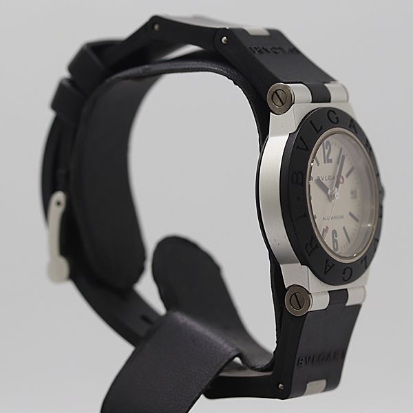 Bvlgari Bulgari Aluminum AL Rubber Silver Dial Watch — view 2