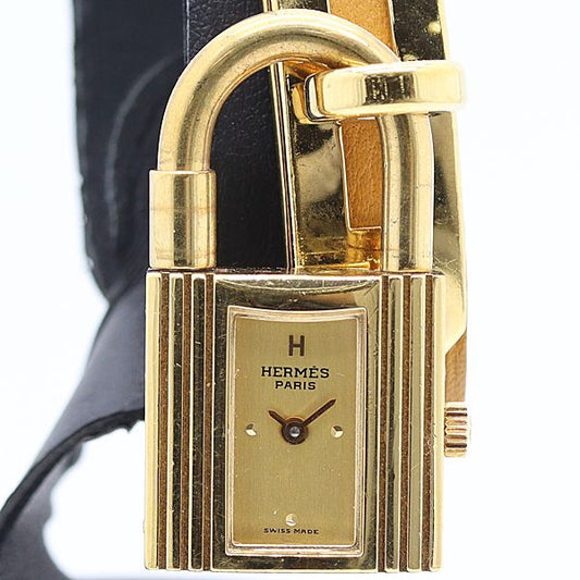 Hermes Kelly Watch Gold Dial