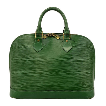 Louis Vuitton Handbag Epi Alma Borneo Green Leather