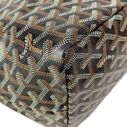 Goyard Tote Bag Saint Louis PM Black Leather — view 8