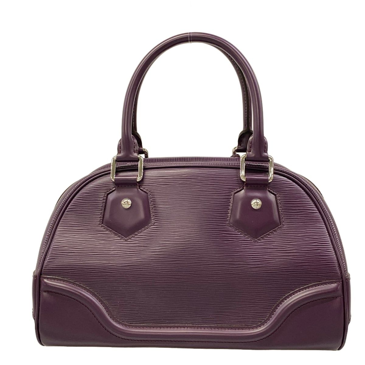 Louis Vuitton Handbag Epi Bowling Montaigne PM Cassis Leather — view 3