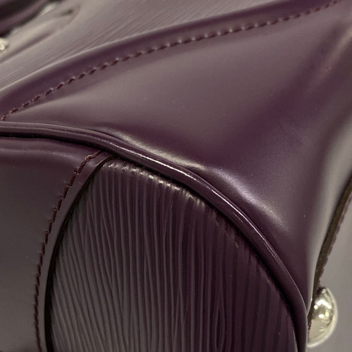 Louis Vuitton Handbag Epi Bowling Montaigne PM Cassis Leather — view 6