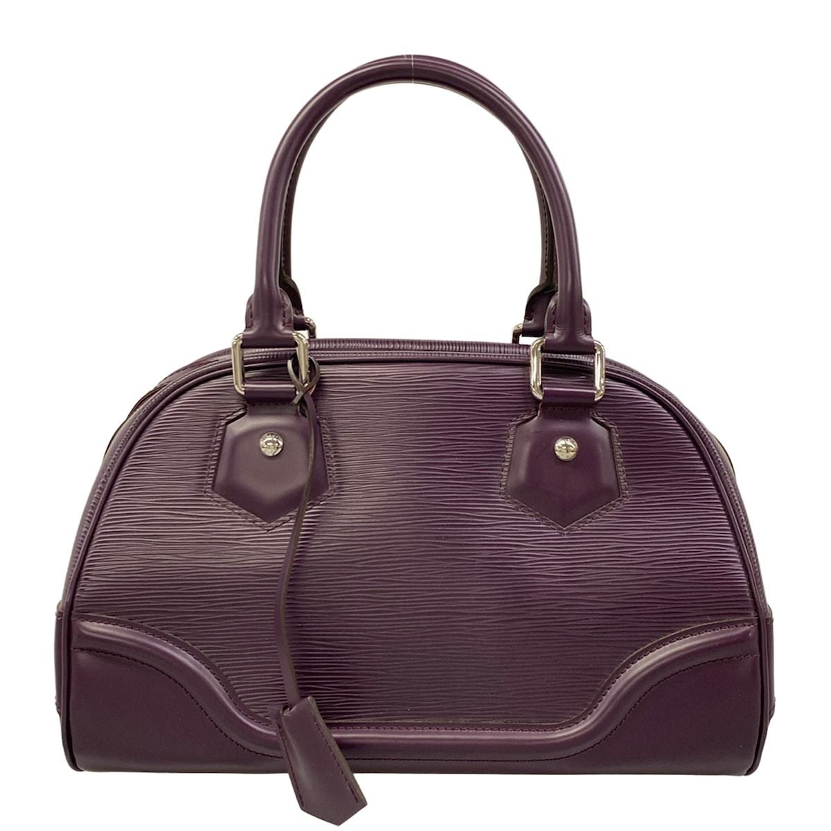 Louis Vuitton Handbag Epi Bowling Montaigne PM Cassis Leather