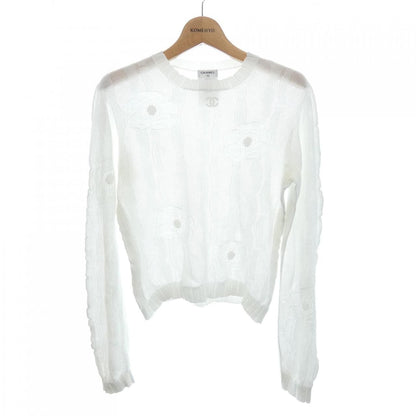 Chanel Knit Sweater White