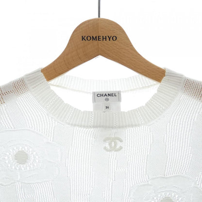 Chanel Knit Sweater White — view 5
