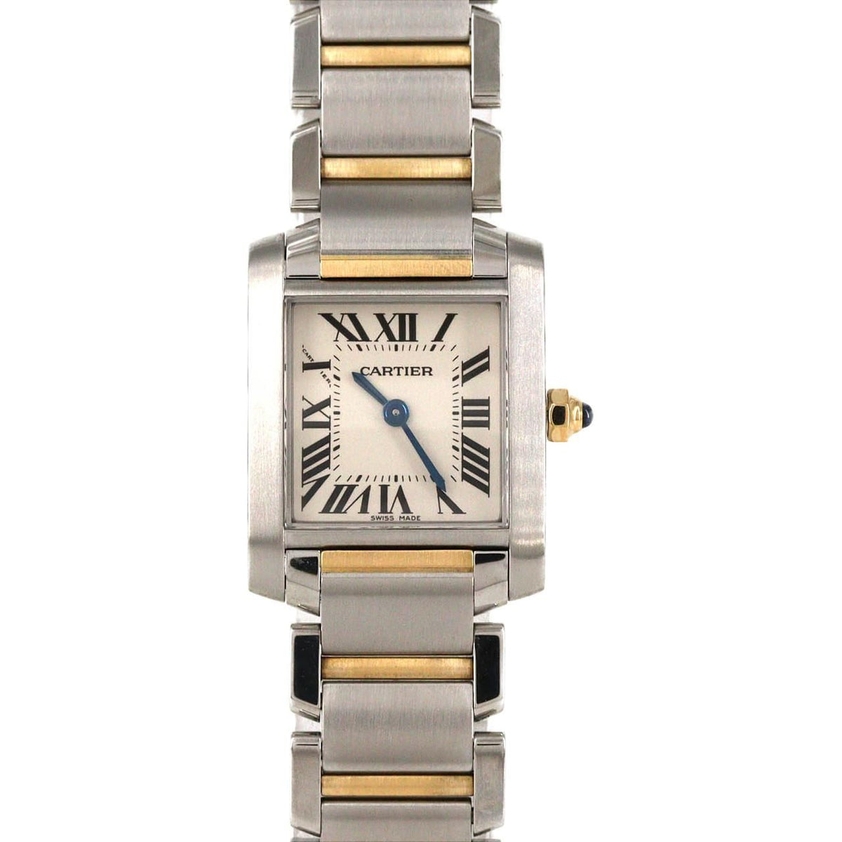 Cartier Tank Francaise SM Stainless Steel Yellow Gold Quartz Watch