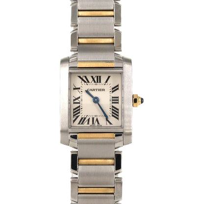 Cartier Tank Francaise SM Stainless Steel Yellow Gold Quartz Watch