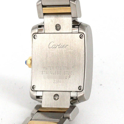Cartier Tank Francaise SM Stainless Steel Yellow Gold Quartz Watch — view 7