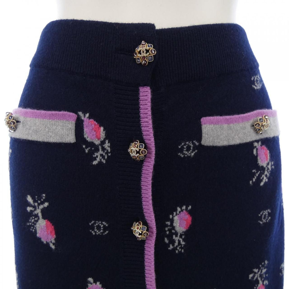 Chanel 22k Skirt Navy — view 6