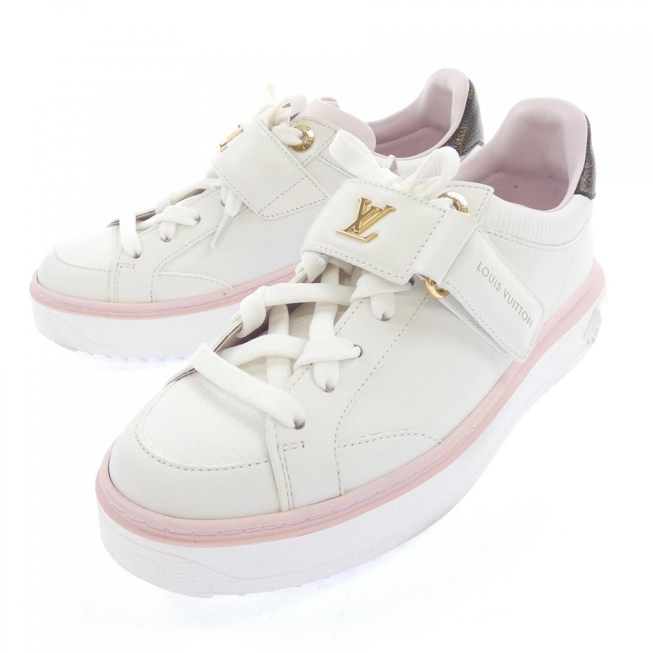 Louis Vuitton Velcro Strap Time Out Line Sneakers — view 3