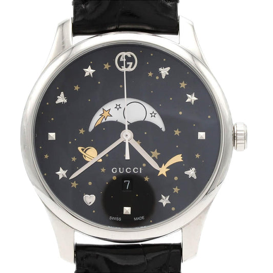 Gucci G-Timeless Moon Phase 126.3 SS Quartz Watch