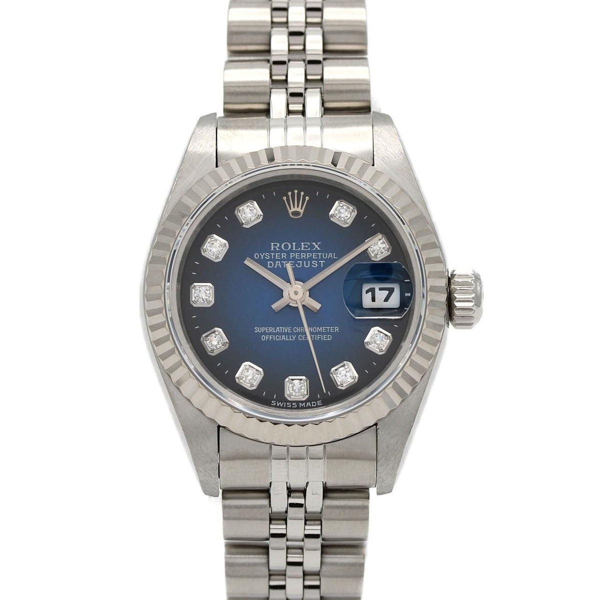 Rolex Datejust Stainless Steel White Gold Automatic