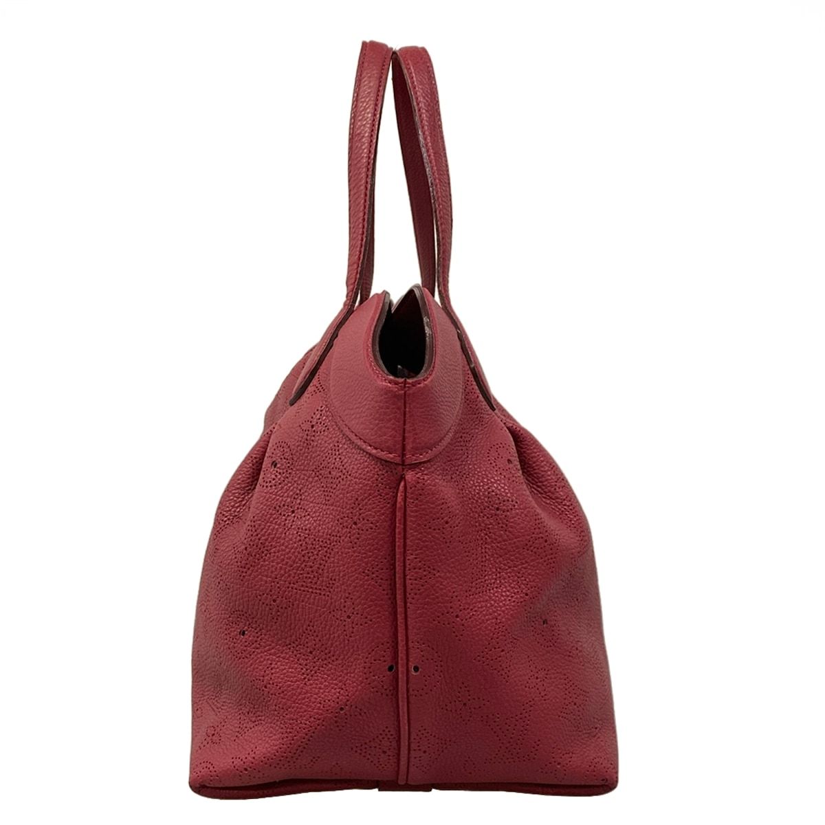 Louis Vuitton Handbag Mahina Seals PM Grenat Leather — view 2