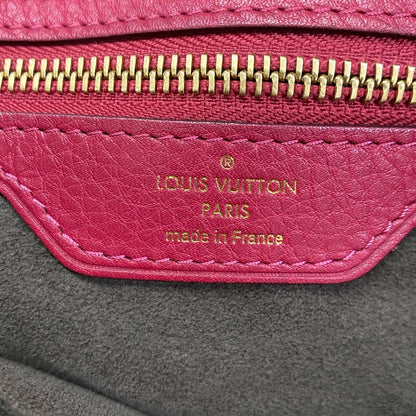 Louis Vuitton Handbag Mahina Seals PM Grenat Leather — view 8