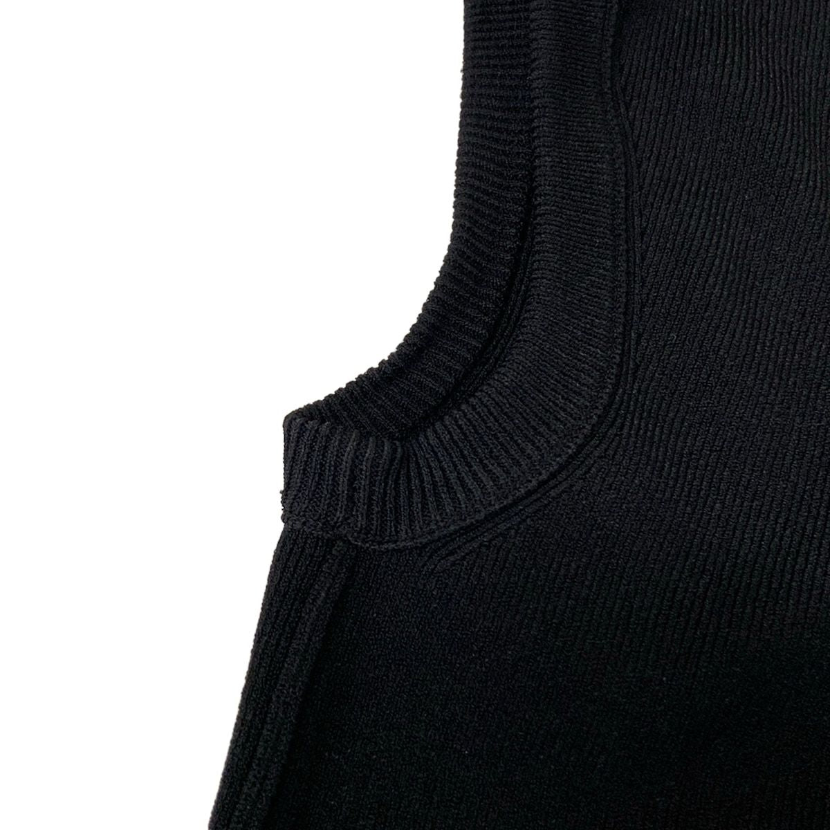 Louis Vuitton Dress Dlq Black White Navy Crew Neck Sleeveless Knee-length M — view 6