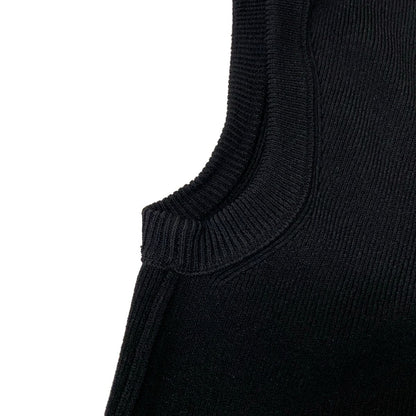 Louis Vuitton Dress Dlq Black White Navy Crew Neck Sleeveless Knee-length M — view 6