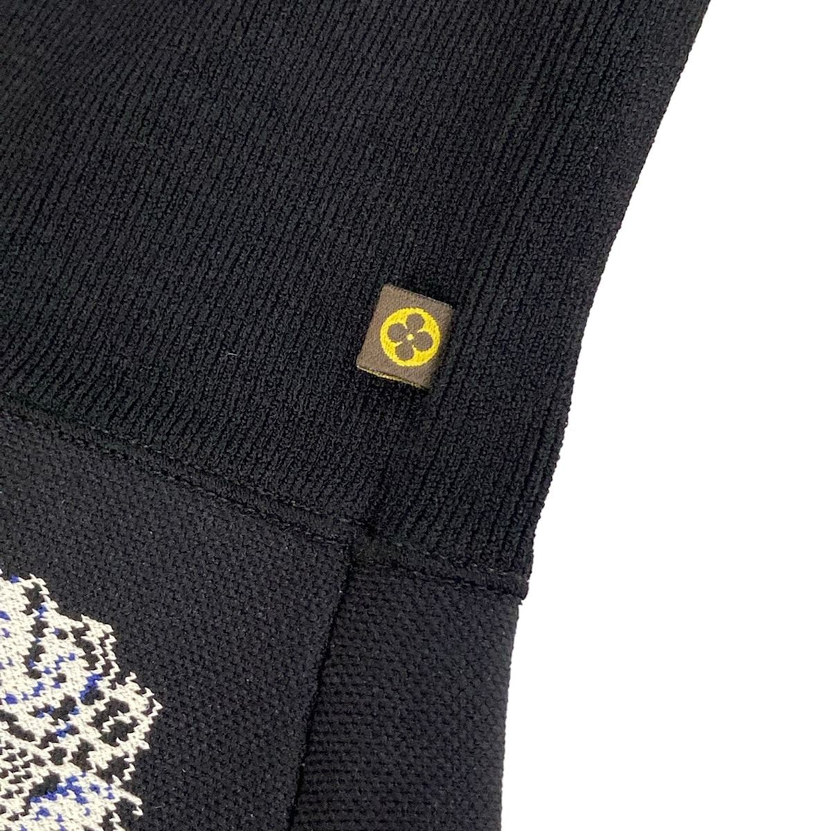 Louis Vuitton Dress Dlq Black White Navy Crew Neck Sleeveless Knee-length M — view 8