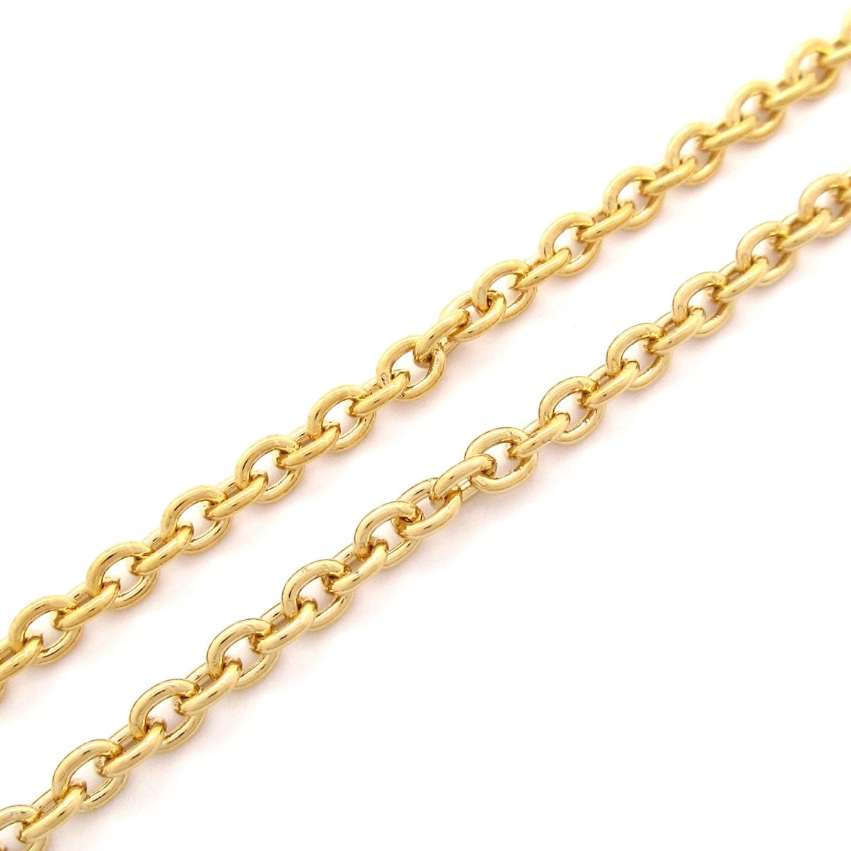 Chanel Necklace CC Logo Gold Black White — view 5