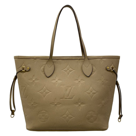 Louis Vuitton Tote Bag Monogram Empreinte Neverfull MM Tourterelle Leather
