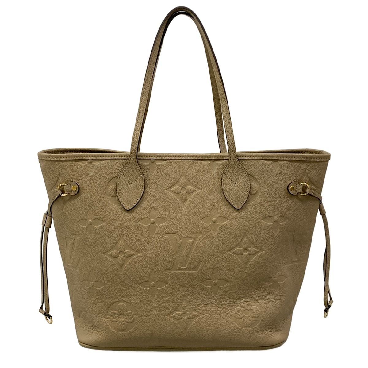 Louis Vuitton Tote Bag Monogram Empreinte Neverfull MM Tourterelle Leather — view 3