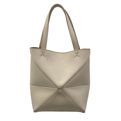 Loewe Tote Bag Puzzle Fold Mini Light Gray