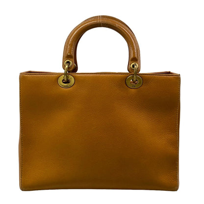Dior Handbag Lady Brown Leather — view 3