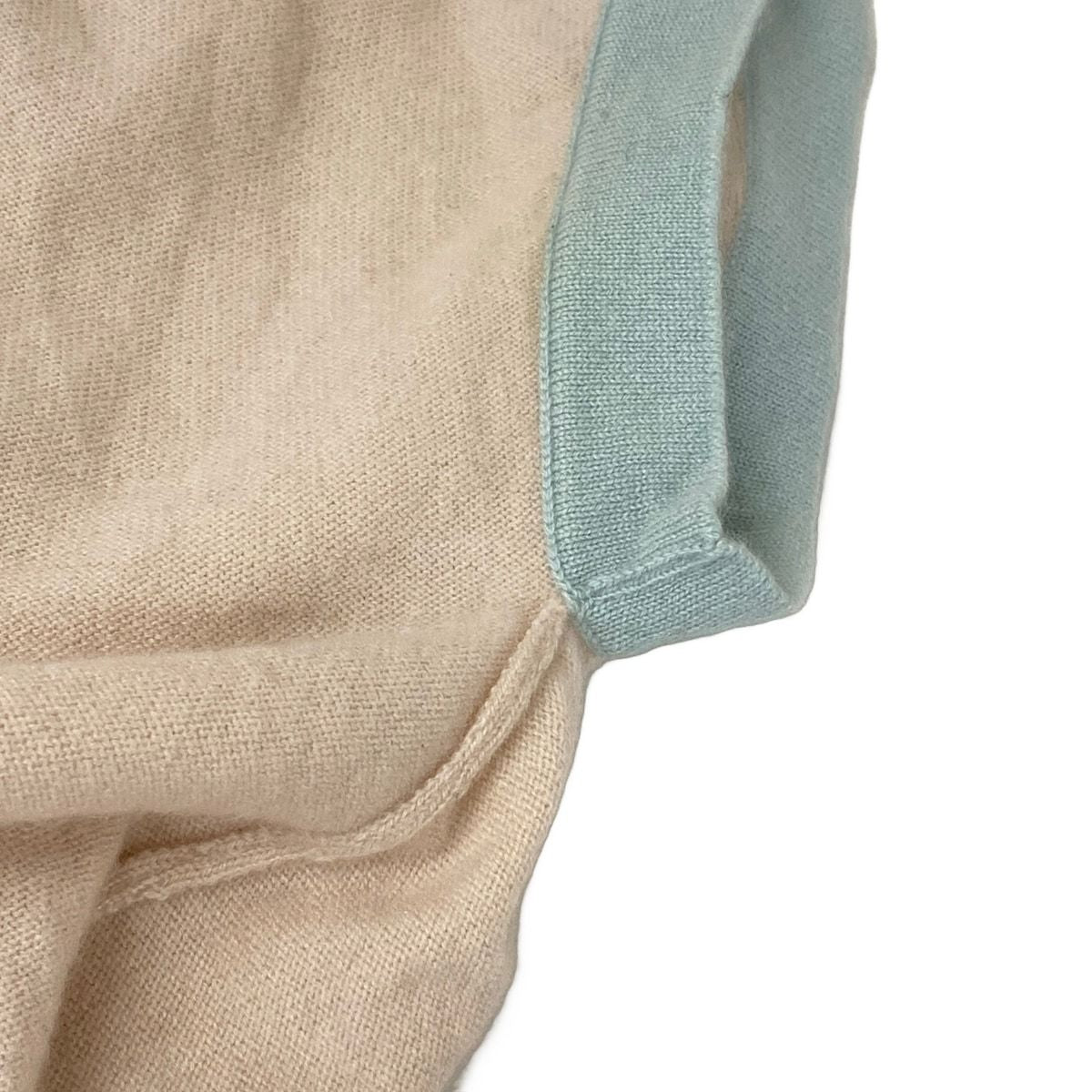 Chanel Short Sleeve Sweater S Beige Light Green Multi — view 6