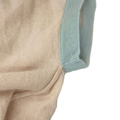 Chanel Short Sleeve Sweater S Beige Light Green Multi — view 6