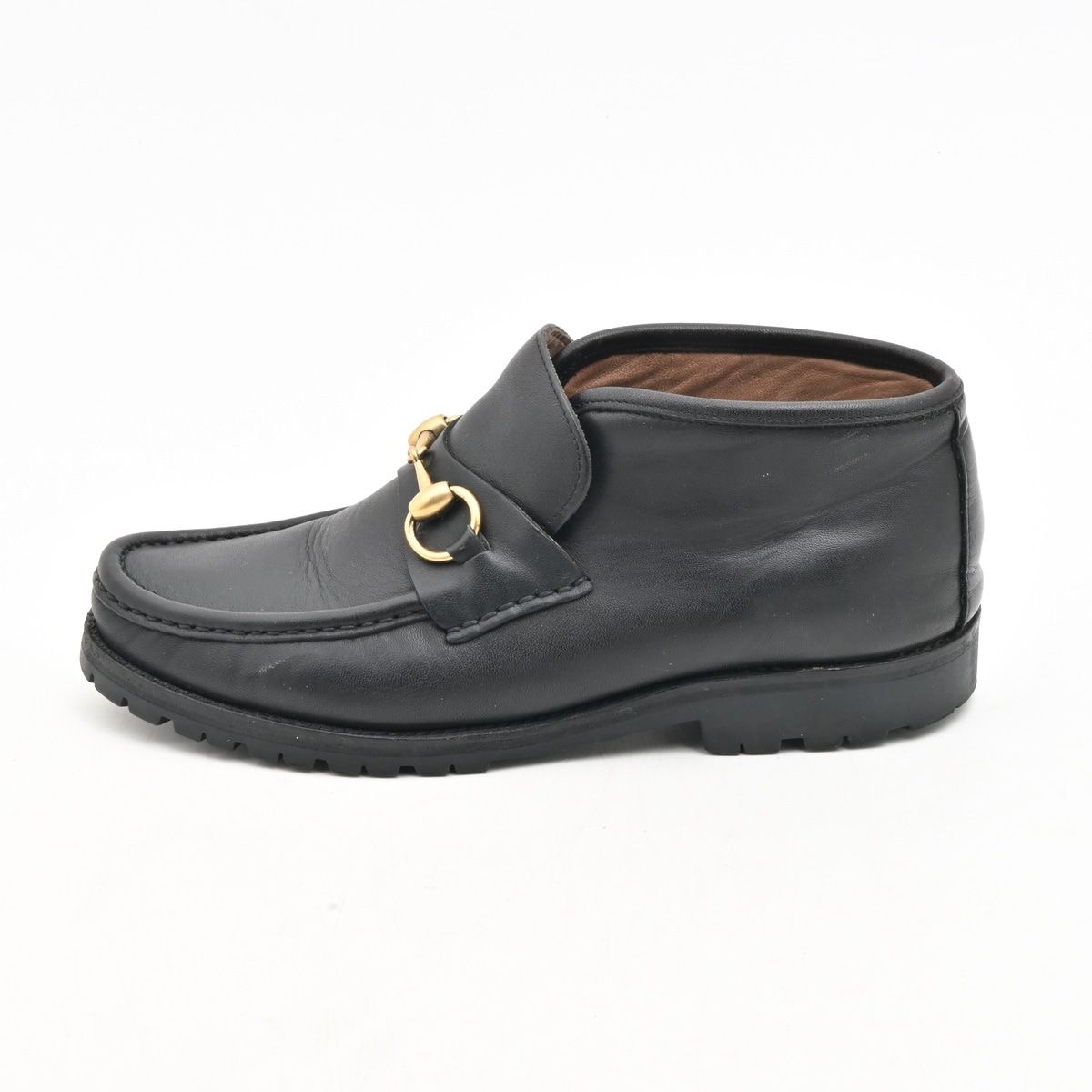 Gucci Shoes Black Horsebit Leather 7.5