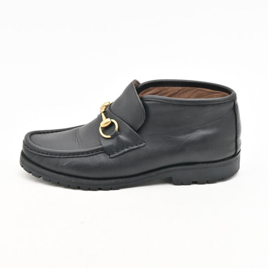 Gucci Shoes Black Horsebit Leather 7.5