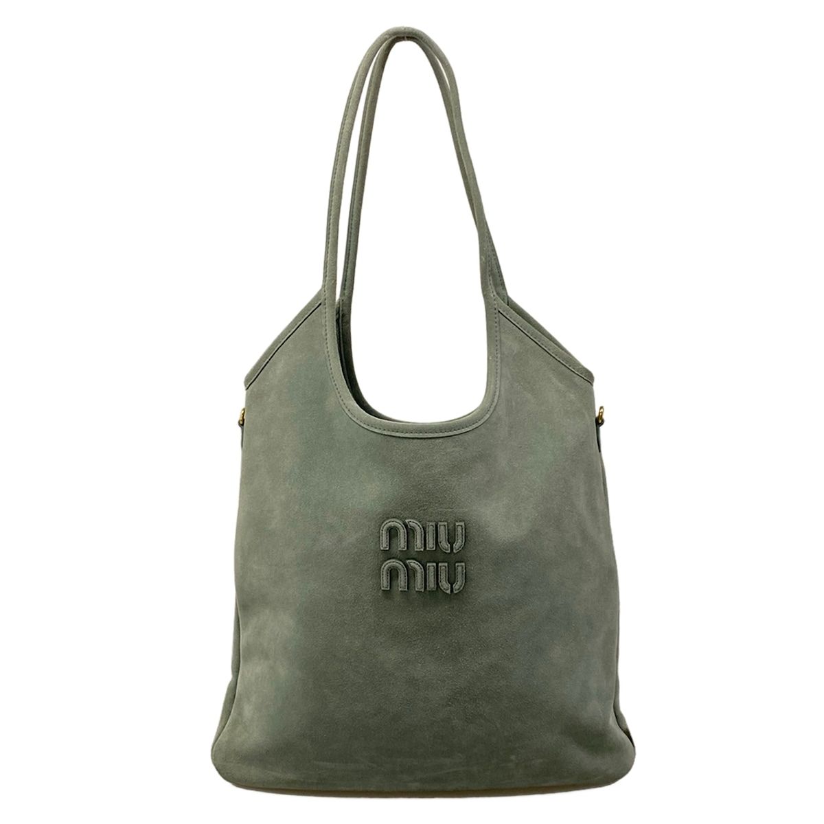 Miu Miu Tote Bag Ivy Light Gray